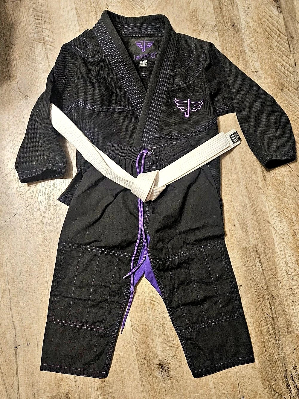 JAYEFO K-00 Kids Black & Purple Gi Set